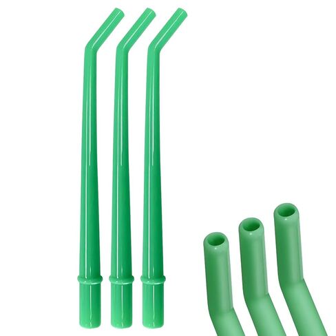 50 Pcs Dental Grade Disposable Surgical Aspirator Tips Green, Large in Saudi Arabia