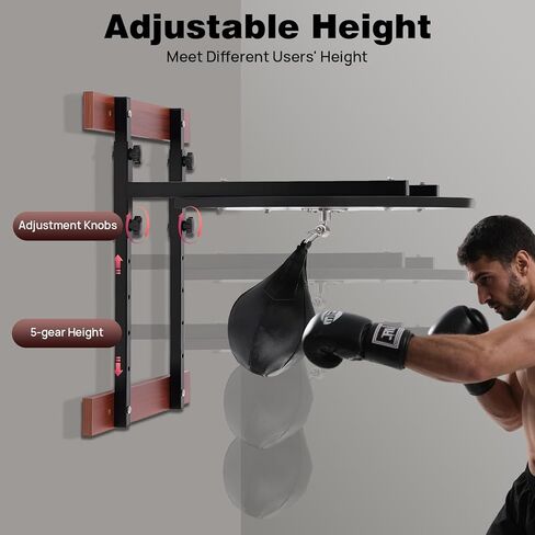 LOYALHEARTDY Speed Bag Platform Speed Bag Stand for Boxing Punching Practice, Height Adjustable Boxing Training Equipment 360° Swivel Speed Bag Platform Kit for Boxing and Fitness Enthusiasts in Saudi Arabia