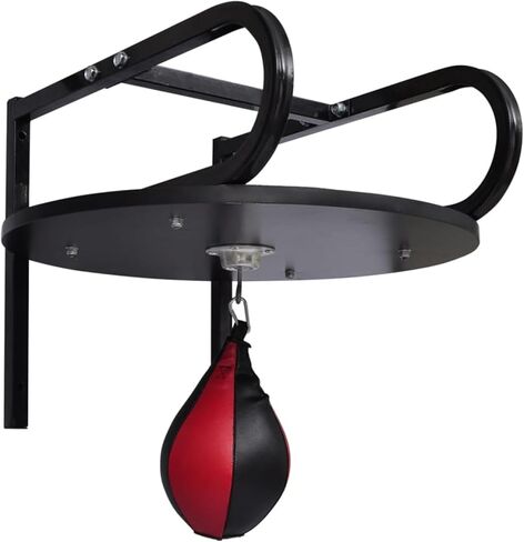 Speed Bag Platform Set, Heavy Duty Swivel Punching Ball Mount with Steel Frame, MDF Platform, 60cm Diameter for Boxing Training at Home Gym in Saudi Arabia