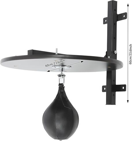 مجموعة منصة حقيبة السرعة، منصة حقيبة السرعة المثبتة على الحائط مع كرة دوارة ولكمة 360 درجة، معدات تدريب الملاكمة شديدة التحمل بارتفاع قابل للتعديل للمنازل وصالات الألعاب الرياضية والشركات والمدارس وما إلى ذلك in Kuwait