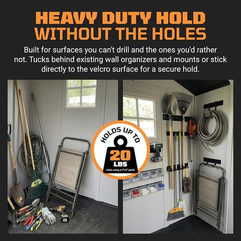 شرائط تثبيت بخطاف وحلقة شديدة التحمل من TOOLTROOPERS مقاس 4 × 2 بوصة (12 حزمة) - للاستخدام الداخلي والخارجي مع لاصق آمن على الحائط للأشعة فوق البنفسجية ومقاوم للطقس - يتحمل ما يصل إلى 20 رطل - تأمين السجاد ووسائد الأريكة أو تنظيم الكابلات in Kuwait