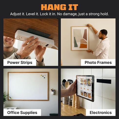شرائط تثبيت بخطاف وحلقة شديدة التحمل من TOOLTROOPERS مقاس 4 × 2 بوصة (12 حزمة) - للاستخدام الداخلي والخارجي مع لاصق آمن على الحائط للأشعة فوق البنفسجية ومقاوم للطقس - يتحمل ما يصل إلى 20 رطل - تأمين السجاد ووسائد الأريكة أو تنظيم الكابلات in Kuwait