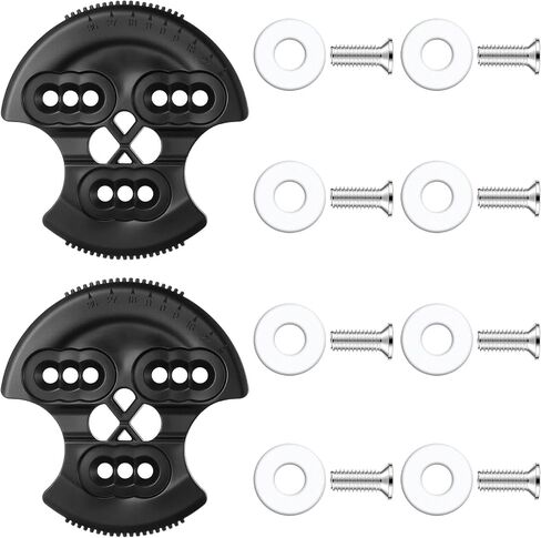 18 Pcs 3D Hinge Discs Hardware Kit 2 Sets Black Hinge Discs 8 Pairs Screws and Washers for Snowboard Ski Winter Sports Equipment Systems in Saudi Arabia