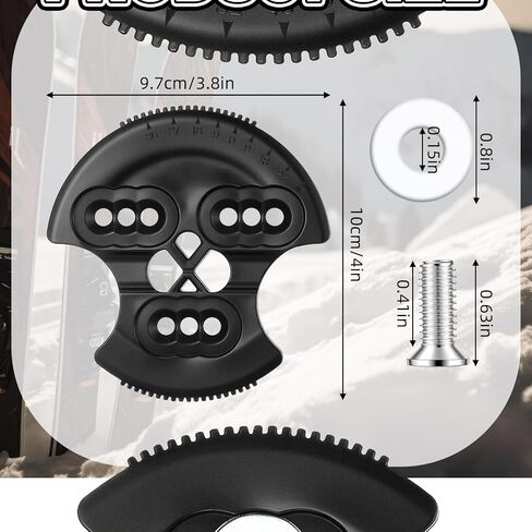 18 Pcs 3D Hinge Discs Hardware Kit 2 Sets Black Hinge Discs 8 Pairs Screws and Washers for Snowboard Ski Winter Sports Equipment Systems in Saudi Arabia