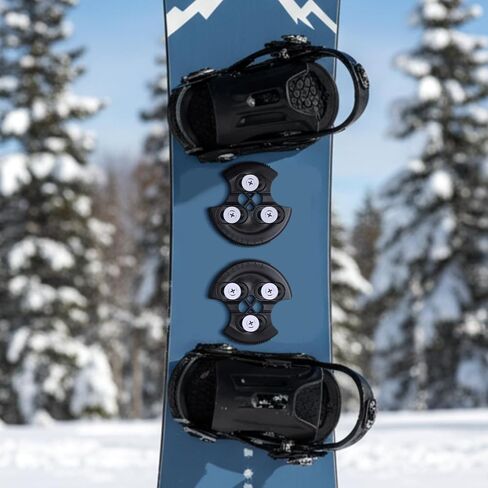 18 Pcs 3D Hinge Discs Hardware Kit 2 Sets Black Hinge Discs 8 Pairs Screws and Washers for Snowboard Ski Winter Sports Equipment Systems in Saudi Arabia