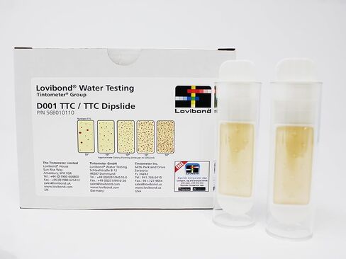 Lovibond 56B010110 Dipslide: D001 TTC/TTC، إجمالي العدد القابل للحياة (TVC) في المياه والأسطح، 10/pk in Kuwait