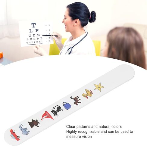 Fixation Stick Vision Tester, Coating Thicken, Clear Colorful Animal Patterns, Kids Vision Optometry Test Card, 2 Sizes(#1) in Saudi Arabia