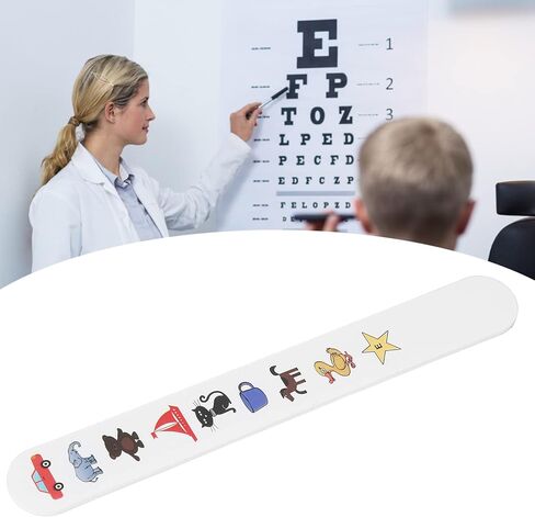 Fixation Stick Vision Tester, Coating Thicken, Clear Colorful Animal Patterns, Kids Vision Optometry Test Card, 2 Sizes(#1) in Saudi Arabia