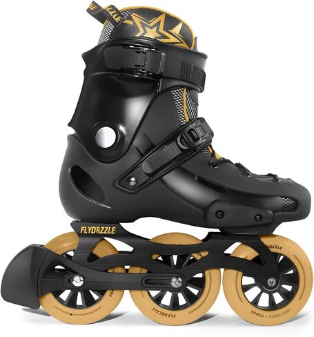 زلاجات مضمنة للرجال 3WD 110MM - التزلج السريع على الجليد في المناطق الحضرية مع محامل ABEC-9، حذاء صلب لدعم الكاحل، فرامل اختيارية in Saudi Arabia