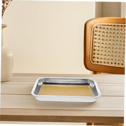 صينية تشريح من الفولاذ المقاوم للصدأ قطعتين من ستوبازا مع قاعدة شمع، أداة بيولوجية احترافية لمختبرات الجامعة، سهلة التنظيف ومتعددة الاستخدامات للتعليم والبحث in Kuwait