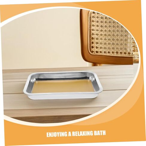 صينية تشريح من الفولاذ المقاوم للصدأ قطعتين من ستوبازا مع قاعدة شمع، أداة بيولوجية احترافية لمختبرات الجامعة، سهلة التنظيف ومتعددة الاستخدامات للتعليم والبحث in Kuwait