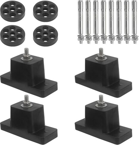 دعامة تثبيت مطاطية مضادة للاهتزاز وممتصة للصدمات لمكثفات مكيف الهواء المنفصلة الصغيرة في الهواء الطلق، دعامة تثبيت على الحائط بحامل أرضي، أقدام ضاغط الهواء in Kuwait