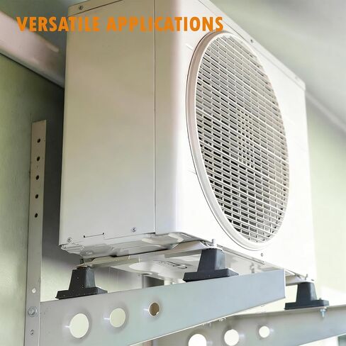 دعامة تثبيت مطاطية مضادة للاهتزاز وممتصة للصدمات لمكثفات مكيف الهواء المنفصلة الصغيرة في الهواء الطلق، دعامة تثبيت على الحائط بحامل أرضي، أقدام ضاغط الهواء in Kuwait