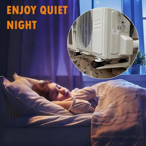 دعامة تثبيت مطاطية مضادة للاهتزاز وممتصة للصدمات لمكثفات مكيف الهواء المنفصلة الصغيرة في الهواء الطلق، دعامة تثبيت على الحائط بحامل أرضي، أقدام ضاغط الهواء in Kuwait