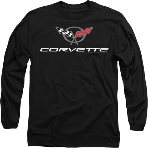 Popfunk Classic Chevy Corvette Chevrolet Vintage GM Car Logo Long Sleeve T Shirt & Stickers in Kuwait