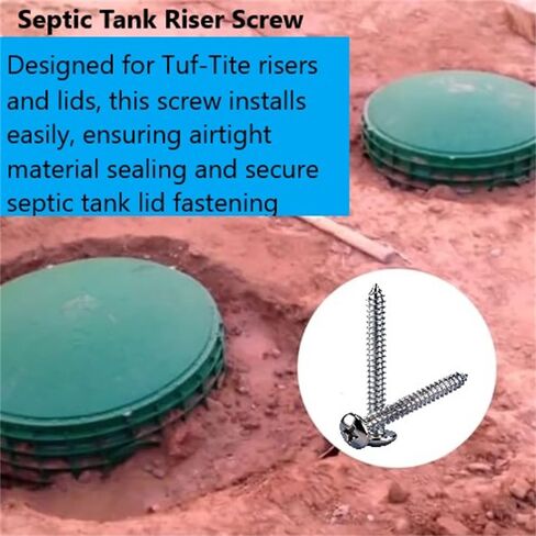 50 قطعة من المسمار المعدني، برغي رفع خزان الصرف الصحي لرافعات وأغطية Tuf-Tite، برغي غطاء الصرف الصحي من الفولاذ المقاوم للصدأ 18-8، لمسة نهائية سادة، رأس المقلاة، مقاس 10 خيط، طول 1 3/4 بوصة in Kuwait