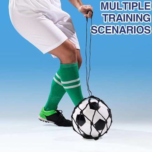 4 قطع شبكة كرة قدم للأطفال، شبكة مرنة لتدريب كرة القدم بدون استخدام اليدين (تناسب مقاس الكرة 3، 4، 5) in Kuwait