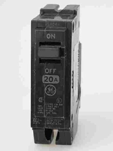 GE Q-Line 20 amps Standard Single Pole Circuit Breaker in Saudi Arabia