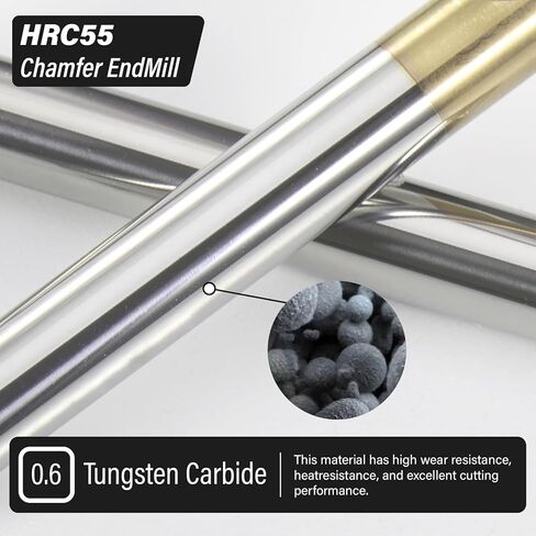 كربيد الشطب نهاية مطحنة 60 درجة 1/4 "عرقوب ضياء - V الأخدود CNC نحت بت 4 المزامير طلاء ZrN قطع الطحن V بت لسبائك الفولاذ، الفولاذ صلابة in Kuwait