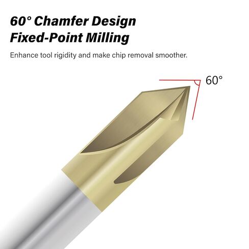 كربيد الشطب نهاية مطحنة 60 درجة 1/4 "عرقوب ضياء - V الأخدود CNC نحت بت 4 المزامير طلاء ZrN قطع الطحن V بت لسبائك الفولاذ، الفولاذ صلابة in Kuwait