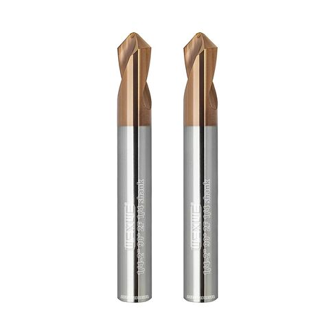 Tools Chamfer End Mill,Drill Tip with Cutting Edge for Carving, Drilling and Chamfering Suit for Alloy Steel, Hardened Steel, 90 Degree 2 Flute(1/4-2"-2CPS) in Kuwait