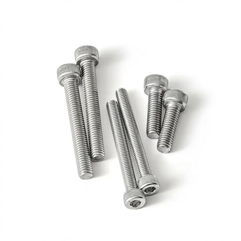 M5 x 16mm (50 Pack) Socket Head Cap Screws, 304 Stainless Steel Bolts with Hex Spanner, Allen Socket Drive, Full Thread, Bright Finish in Saudi Arabia