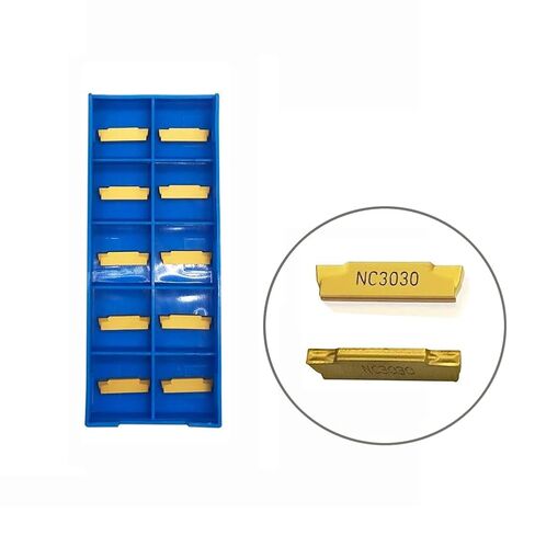 20pcs MGMN200-G Tin Coated Carbide Grooving Inserts 2mm Wide Grooving Carbide Inserts Lathe Cutters for MGEHR/MGIVR Lathe Grooving Cut-Off Tool (20pcs MGMN200) in Saudi Arabia