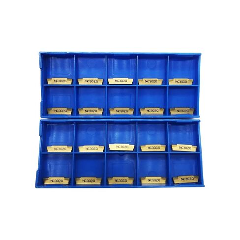 20pcs MGMN200-G Tin Coated Carbide Grooving Inserts 2mm Wide Grooving Carbide Inserts Lathe Cutters for MGEHR/MGIVR Lathe Grooving Cut-Off Tool (20pcs MGMN200) in Saudi Arabia