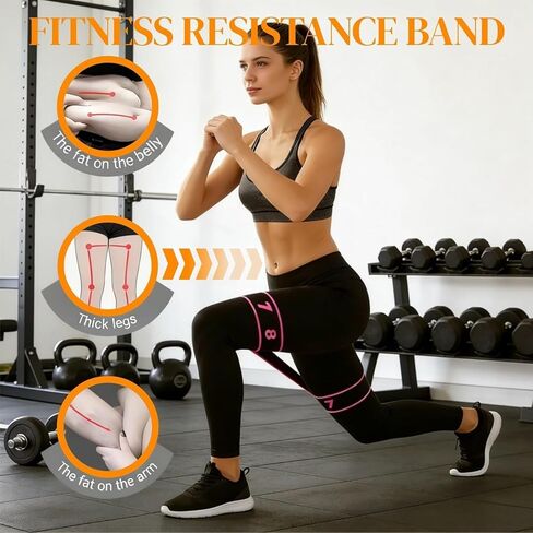 حزام مرن لليوجا مع حلقات، 3 قطع من حزام اليوجا، حزام مقاومة مرقم 8 أقسام، أربطة تدريب مرنة (وردي + أزرق + أرجواني) in Kuwait