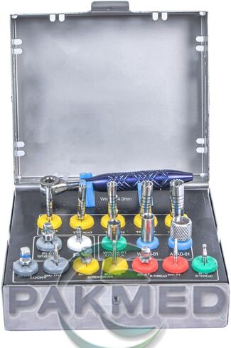 مجموعة إزالة زراعة الأسنان مع مفتاح ربط بسقاطة 4.00 ملم in Kuwait