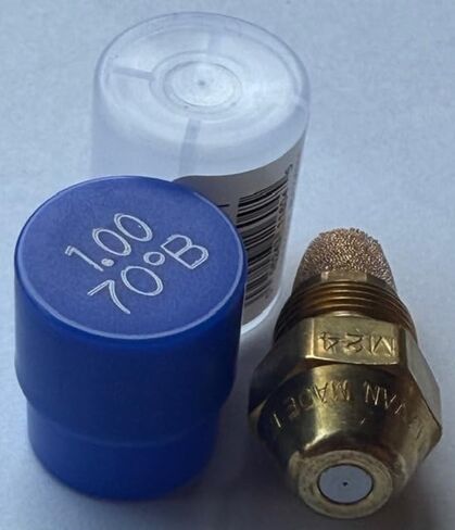Three Pack - Oil Burner Nozzle, 1.00 70 B, Solid Spray Blue Cap 1.00 70 B Oil Nozzle 1.00 Gallons per minute with a 70 degree Solid Spray in Saudi Arabia