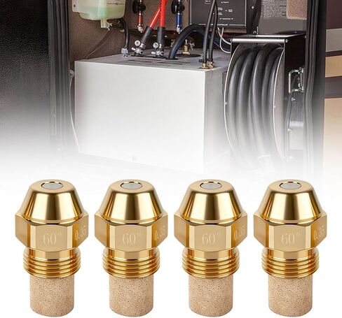 4Pcs Oil Burner Nozzle Fit for Aqua Hot, 0.35GPH 60 Degree Fuel Nozzle Brass Pressure Burner Oil Nozzles Replacement in Kuwait