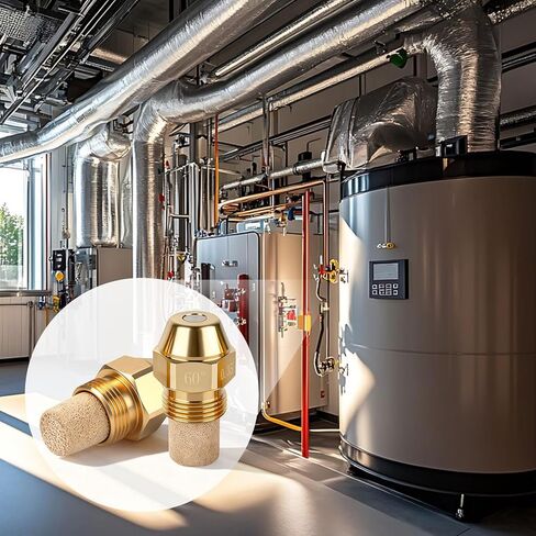 4Pcs Oil Burner Nozzle Fit for Aqua Hot, 0.35GPH 60 Degree Fuel Nozzle Brass Pressure Burner Oil Nozzles Replacement in Kuwait