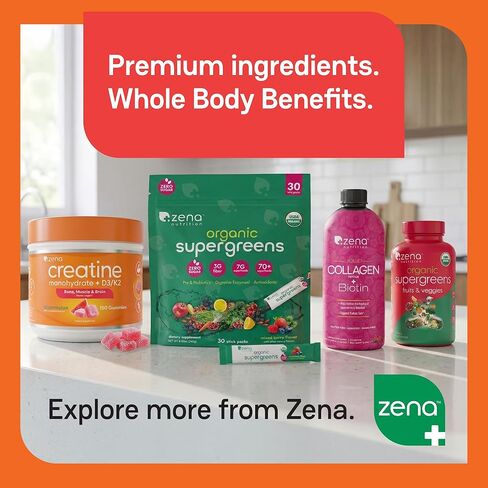 Zena Nutrition Creatine Gummies with D3 & K2, Creatine Monohydrate for Men and Women, Supports Bone, Muscle, & Cognitive Health, Gummy Workout Supplement, Watermelon Flavor, 150ct, 30 Daily Servings in Saudi Arabia