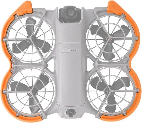 واقي المروحة لطائرة DJI Neo 2 بدون طيار، غطاء حماية ممتص للصدمات مضاد للتصادم لملحقات DJI Neo 2، خفيف الوزن، مقاوم للصدمات، متين (أسود) in Kuwait