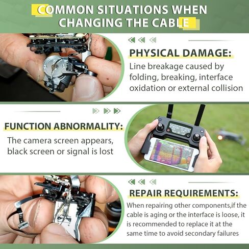 2 قطعة لـ DJI Mavic Pro Gimbal كابل شريط PCB مسطح بديل لكاميرا Mavic Pro البلاتينية ملحقات كابل مرن للطائرات بدون طيار مع أدوات إصلاح in Kuwait