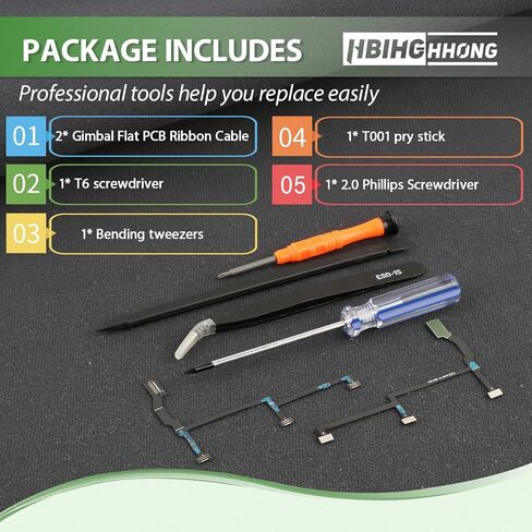 2 قطعة لـ DJI Mavic Pro Gimbal كابل شريط PCB مسطح بديل لكاميرا Mavic Pro البلاتينية ملحقات كابل مرن للطائرات بدون طيار مع أدوات إصلاح in Kuwait