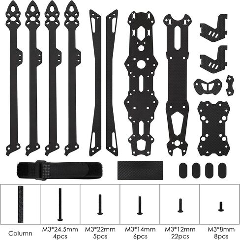 بديل لإطار MARK4 V2 10 بوصة 425 مم 1 قطعة إطار من ألياف الكربون مناسب لطائرة RC FPV حرة طويلة المدى بدون طيار أجزاء DIY متوافقة مع محرك 3115 1050 المروحة in Kuwait