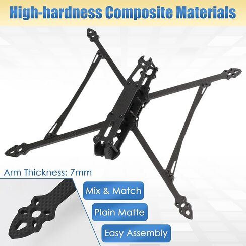 بديل لإطار MARK4 V2 10 بوصة 425 مم 1 قطعة إطار من ألياف الكربون مناسب لطائرة RC FPV حرة طويلة المدى بدون طيار أجزاء DIY متوافقة مع محرك 3115 1050 المروحة in Kuwait