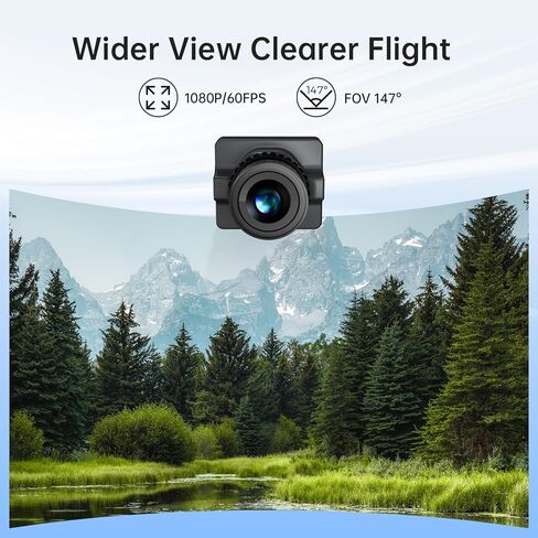 طقم CADDXFPV Walksnail Ascent Lite VTX - Air Unit Pro لطائرة FPV بدون طيار، نظام نقل رقمي مع رؤية ليلية، صور عالية الدقة 1080P/60FPS، 147 درجة FOV، زمن وصول منخفض 35 مللي ثانية، نطاق أقصى 3 كم، مستشعر 1/1.8 بوصة لهواة RC/FPV والتطبيقات متعددة الاستخدامات in Kuwait