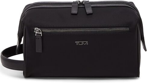 TUMI - Travel Accessories Dopp Kit - Men's Travel Essentials Framed Toiletry Bag - Black Emobossed Leather in Saudi Arabia