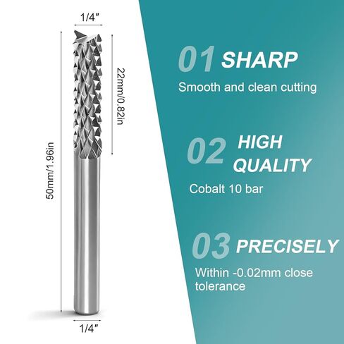 3 قطع من رؤوس الأدوات الدوارة لطحن كربيد التنجستن على شكل نهاية الأسطوانة لتحديد معالم المعادن وإزالة الأزيز، قطع مزدوج مع ساق 1/4 بوصة (SB-1: قطر القطع 1/4 بوصة × الطول 4/5 بوصة) in Kuwait