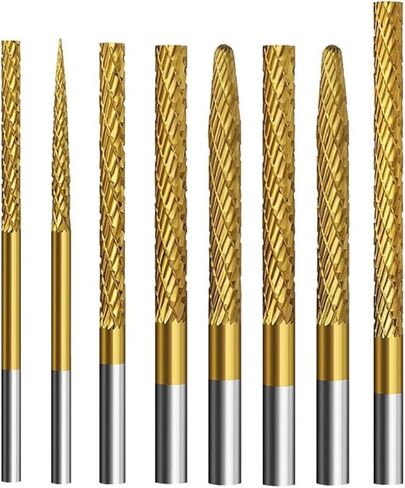 مجموعة مثاقب كربيد مطلية بالتيتانيوم من ACCUFINE لقمة إزالة الأزيز الخشبية ومثاقب قطع الخشب لقم مثقاب كربيد للأخشاب 9 قطعة in Kuwait