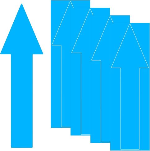 4 عبوات من ملصقات الأسهم، 12 × 4 بوصة/ 300 × 90 مم PVC مقاومة للماء ذاتية اللصق أسهم اتجاهية قابلة للإزالة اتجاهية ملصقات أرضية لعلامات الحائط/لافتة الطريق [أسود] in Kuwait