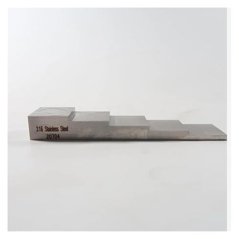 5-Step -2.5-5-7.5-10-12.5mm 316 Stainless Steel Ultrasonic Calibration Block Step Wedge for Thickness Gauge in Saudi Arabia