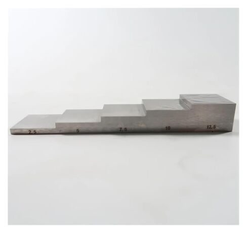 5-Step -2.5-5-7.5-10-12.5mm 316 Stainless Steel Ultrasonic Calibration Block Step Wedge for Thickness Gauge in Saudi Arabia