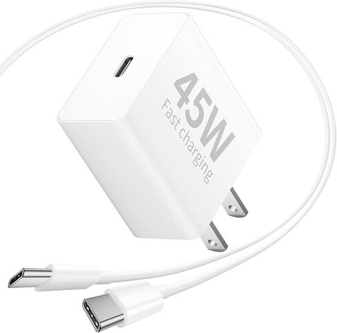 45W USB C Fast Charger for Google Pixel 9/9 Pro/9 Pro XL/9 Pro Fold, 45 Watt Type C Super Fast Charging Block Wall Charger with 6FT USB C to USB C Cable in Kuwait