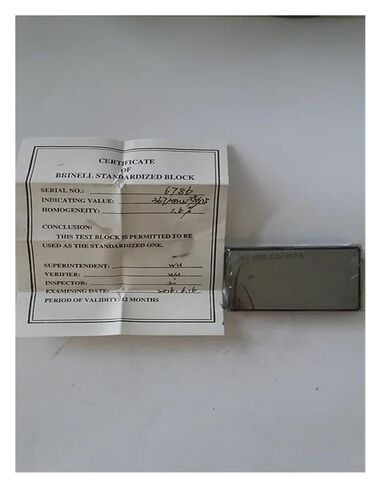 Test Block 400 HBW2.5/187.5 in Saudi Arabia