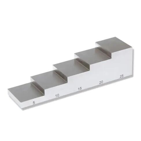 5-Step 5mm-25mm Full Line Ultrasonic Calibration Block 304 Stainless Steel UT Test Block for Thickness Gauge in Saudi Arabia