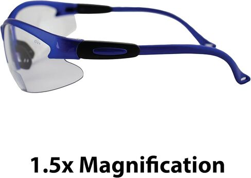 Birdz Eyewear Flamingo Safety Glasses for Nurses Dental Assistant Glasses Shooting Sunglasses for Women Ladies Men Blue Frame & Clear 1.5 Magnification Bifocal Lens in Saudi Arabia